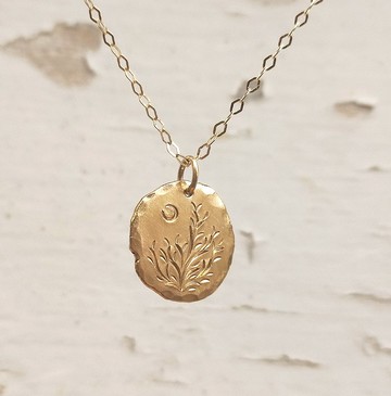 K18 金金手工錘打金屬項鍊 Gold Necklace with a large and recommended design for men