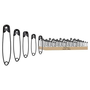 Khohimo 科希莫 多用途 安全別針 5種 340件 套組  黑色  1組