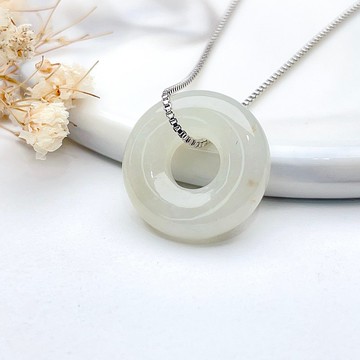 【願‧平安】冰種翡翠平安扣 | 天然A貨翡翠 | 送禮