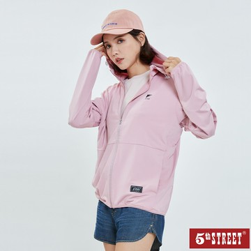 中性款 冰感防曬UV外套-粉紅 (510602) 【5th STREET】【APP下單天天10%回饋】 最高折426