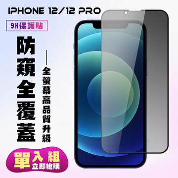 IPhone 12/12 PRO 保護貼 滿版黑框防窺手機保護貼