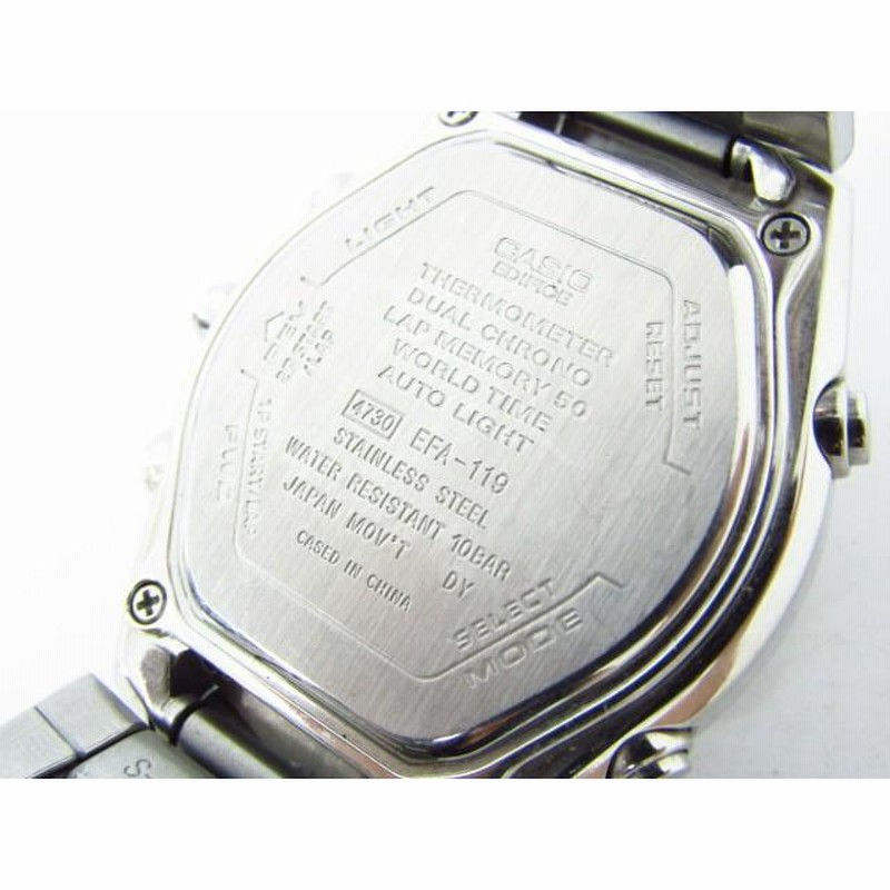 CASIO カシオ EDIFICE エディフィス EFA-119 デジアナ クォーツ CASIO カシオ EDIFICE エディフィス EFA-119 デジアナ クォーツ