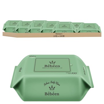 Bebeen嬰兒濕紙巾補充包 EWG 1級成分  100張  10包