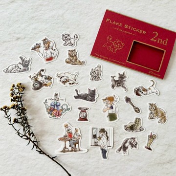 和紙貼紙_喫茶店系列貼紙 / 第二彈【20款 × 各1張】