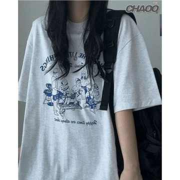 版型真的很好看！ 短袖 T恤 100% 重磅短袖 oversize 白色上衣 寬鬆上衣 美式短袖 美式T恤 個性衣服