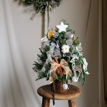 【遇見恆久】浪漫冬日日本進口永生不凋雪松聖誕樹