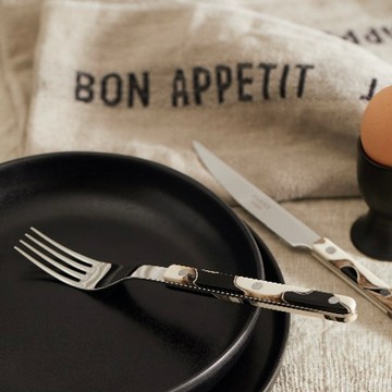 法國製 Sabre Paris 復古酒館 鈕扣 大理石黑（多款功能） - 主餐湯匙