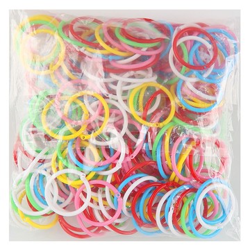 Uniart 大容量彩色環 大款 混色 220入  隨機出貨  220件