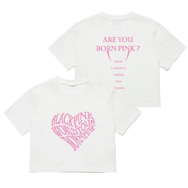 BLACKPINK 「BORN PINK」 韓流グッズ 半袖 Tシャツ レディース 綿100