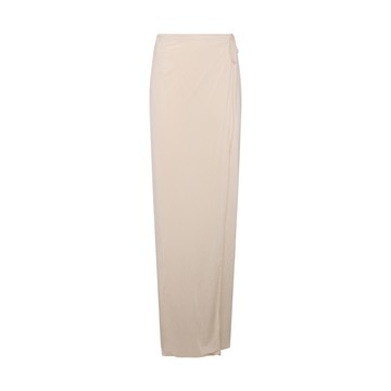 Dries Van Noten - Ecru Wrap Long Skirt