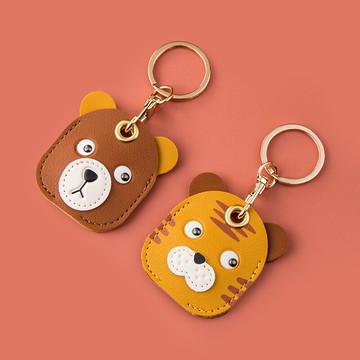 可愛動物門禁卡套鑰匙扣掛件小區電梯迷你水滴感應IC公交卡保護套
