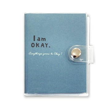 Iamokay名片金融收納本-藍