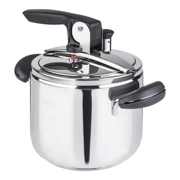 Barazzoni 304不鏽鋼 IH導磁壓力鍋快鍋 22cm  不鏽鋼色  1個  7L