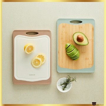 Locknlock防滑抗菌雙面竹砧板