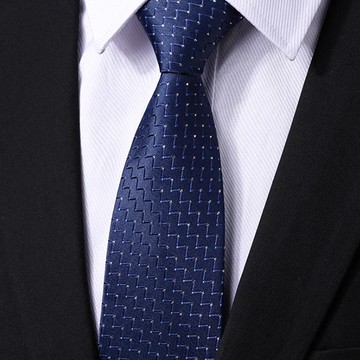 Laifuu.文傑領帶8cm手打領帶上班男寬領帶