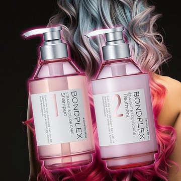 BONDPLEX 3倍有感護色直順洗髮精／潤髮乳(430ml) 款式可選【小三美日】 DS025134 洗頭 潤絲