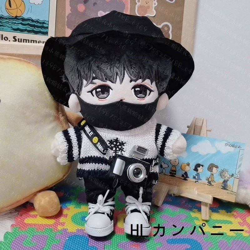 大人気商品 ◎ 6点セット 20cm ぬいぐるみ 服 k-pop お人形用 ともぬい 大人気商品 ◎ 6点セット 20cm ぬいぐるみ 服 k-pop お人形用 ともぬい