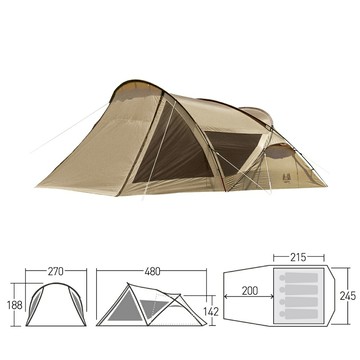 ├登山樂┤日本 Ogawa Shanty R 寢室天幕2合1的概念款 # OGAWA-2659