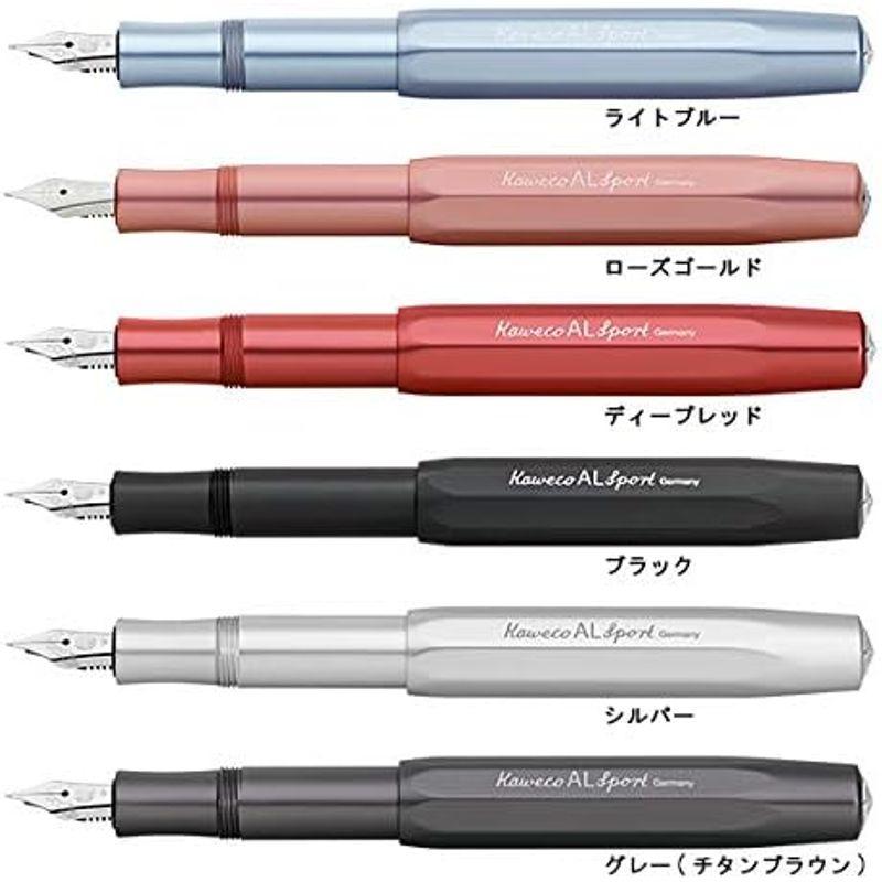 カヴェコ Kaweco ミニコンバーター付き アルスポーツ 万年筆(M) グレー（チタンブラウン）