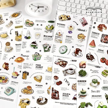 ❤NANI❤瑣碎浪漫 系列貼紙 INS風小清新 美式復古 貼紙韓系雜誌風不乾膠貼紙-PAPERMORE