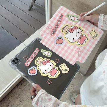 格子kt樂園Y折適用ipadA16平板pro保護殼MINI7保護套10/9代適用於蘋果