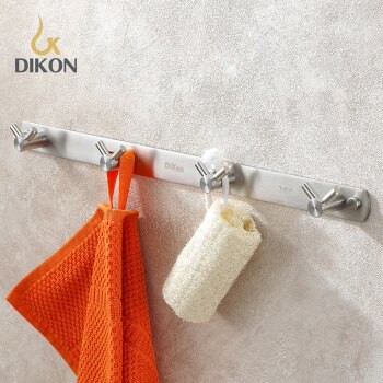 【帝鋼衛浴】304不鏽鋼掛衣鈎（四鈎）TBA-0110