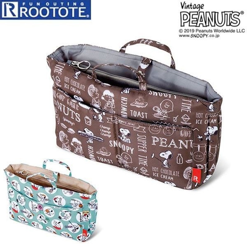 Rootote ルートート トートバッグ 通販 サイドポケット Roo Carriage ルーキャリッジ Peanuts ピーナッツ Snoopy スヌーピー バッグインバッグ サブバッグ 通販 Lineポイント最大0 5 Get Lineショッピング