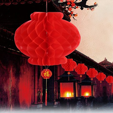 節慶婚禮生日婚房裝飾紙燈籠10只 兒童手工小燈籠婚戶外慶典燈籠