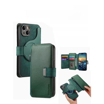 磁吸翻蓋適用iPhone15磁吸16手機殼蘋果14 Pro Max新款13保護套12全包防摔11商務por插卡包XR簡約8plus外殼pm