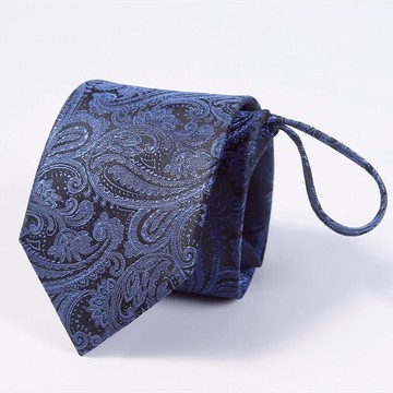 一拉得領帶男拉鏈式懶人正裝商務易拉得藍色保安黑色拉鏈領帶男士