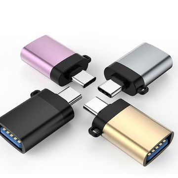 Usb3.0 到 C 型適配器 USB-C OTG 快速充電連接器 C 型公頭到 USB 母頭轉換器 OTG 10A 用
