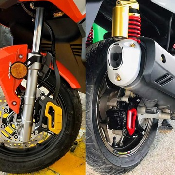 適用於豪爵UHR150改裝下泵蓋前輪剎車卡鉗保護防摔罩裝飾護殼配 🛒【免運】