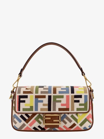 Canvas shoulder bag with multicolor ff motif - FENDI - gender_Woman