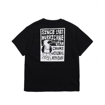 CHUMS Wood Block Print T-Shirt短袖上衣-黑-CH012369K001