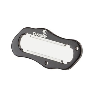 台灣製TAKEWAY極限運動夾和黑隼Z手機座LA3系列用防盜手把T-H03黑色(附鑰匙圈)適LA3-PH05和HAWK1