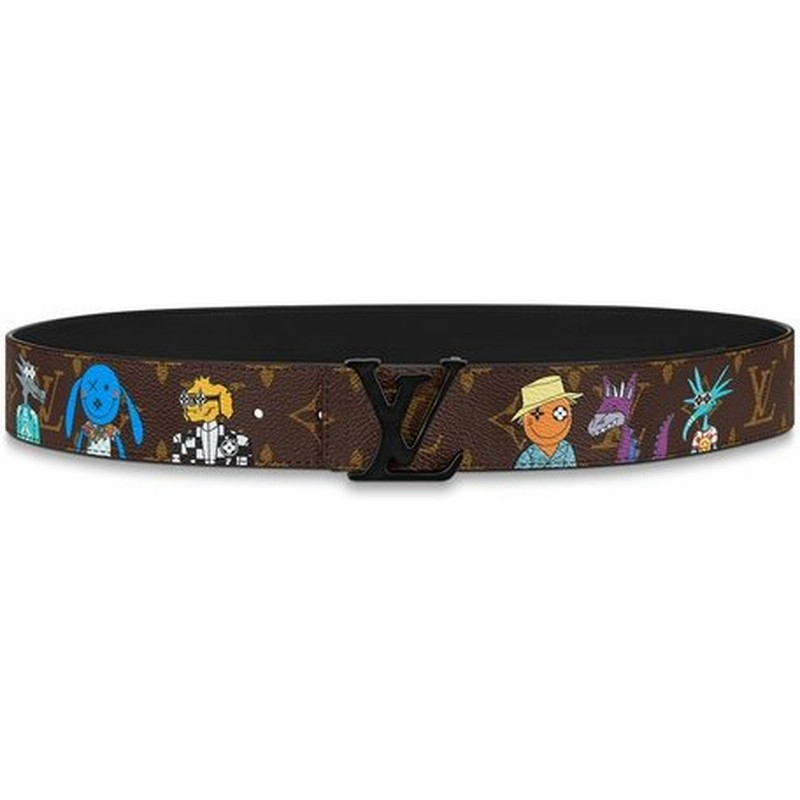 ルイヴィトン Louis Vuitton ベルト モノグラム ブラウン ブラック イラスト プリント アニメーション リバーシブル 通販 Lineポイント最大0 5 Get Lineショッピング