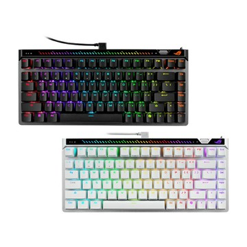 【送桌墊】ASUS 華碩 ROG Falchion Ace 75 磁軸電競鍵盤 黑色/白色