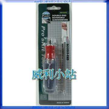【威利小站】寶工Pro'sKit SW-9107D 紅頸水晶雙頭起子(6.0#2*100mm) 雙頭螺絲起子