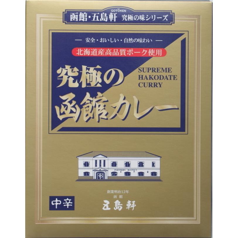 究極の函館カレー 210g 2個セット 送料無料 メール便 五島軒 中辛 カレー レトルト レトルト食品 お土産 ギフト