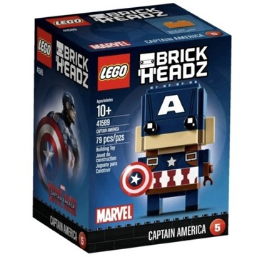 💗芸芸積木💗已售完!! LEGO 41589 美國隊長Captain America大頭 Brickheadz系列