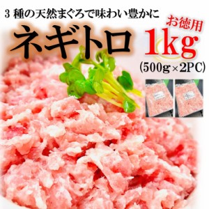 kakiya ネギトロ マグロたたき 1kg(500g×２) 鮪の旨味が活きた美味しさ ネギトロ丼 まぐろ ねぎとろ 手巻き まぐろたたき