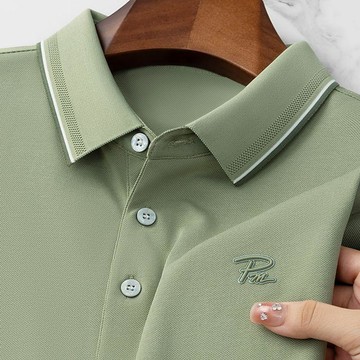 🔥【高品質/包退換】新款夏季男士短袖POLO衫翻領刺繡商務休閒爸爸裝t恤休閒寬鬆半袖短袖T恤上衣男士翻領POLO衫
