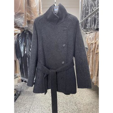 FUBO工廠店 立領雙面羊絨大衣女2025秋冬赫本風小個子毛呢外套女