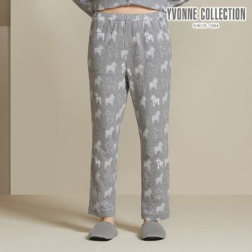 YVONNE 以旺傢飾 冰島馬提花長褲-岩石灰（M/L）