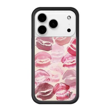 Wildf聯名Kensington時尚唇印蘋果15適用iPhone14ProMax手機殼夢幻水仙花13舞動之花12郁金香寶寶11保護套