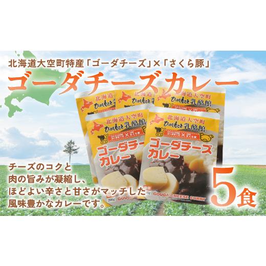 ふるさと納税 北海道 大空町 ゴーダチーズカレー200g×5食 ふるさと納税 カレー カレーライス ご飯 チーズ ゴーダチーズ チーズカレー レトルト 北海道 大空町…