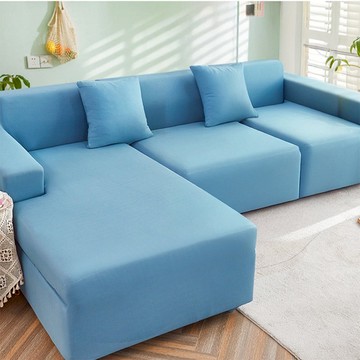 涼感新科技彈力冰絲沙發套 貴妃  XXL(160~200 x 95~120 x 5~20cm)  寧靜藍  1件