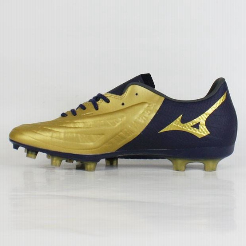 ブランド購入サイト レビュラ 3 PRO ゴールド×ネイビー 【MIZUNO|ミズノ】サッカー シューズ
