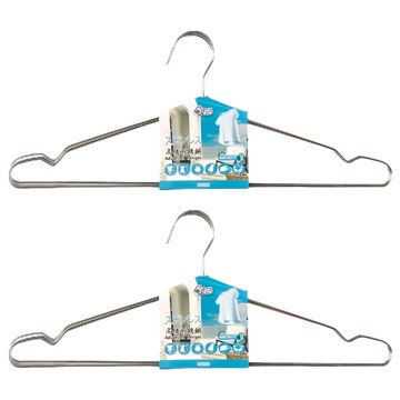 不鏽鋼白鐵衣架 3支  2組  白鐵