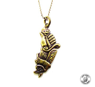 Last Light Who Killed Necklace 黃銅匕首項鍊